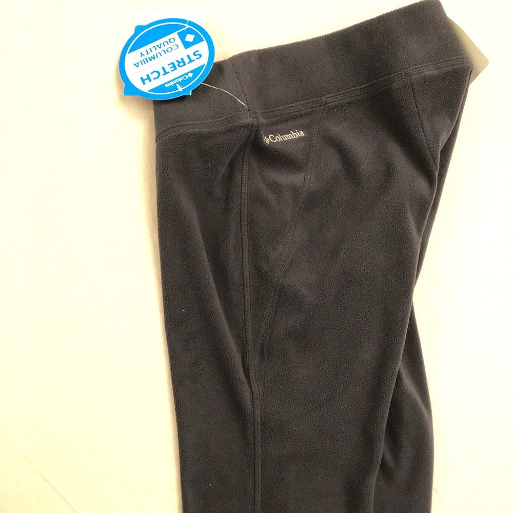 COLUMBIA FLEECE LEGGING PANTS - Dark Gray Size XS